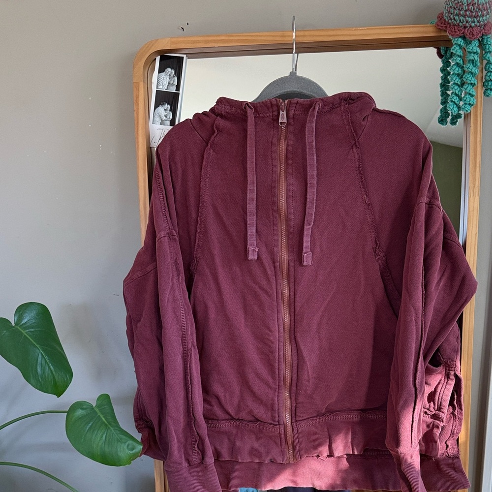 FP Movement by Free People Maroon hoodie Jacket